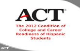 The Condition of College and Career Readiness of Hispanic Students