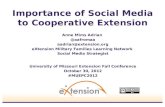 Importance of social media in Cooperative Extension