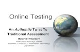 Online Testing: An Authentic Twist to Traditional Assessment  - Bloomsburg University Business Education Spring 2005 Workshop in Allentown, PA