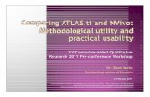 Comparing atlasti and nvivo   methodological utility and practical usability