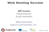 WebHosting Performance / WordPress  - Pubcon Vegas - Hendison