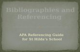 St Hilda's APA Bibliography and Referencing Guidelines