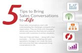 Five Tips to Bring Sales Conversations to Life