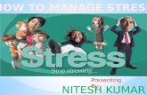 Stress mgmt ppt By NITESH KUMAWAT