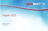 Appian World 2013: Modern Work Platform Vision Presentation