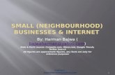 Small Business (Neighbourhood) & Internet