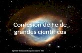 Confesiones de grandes cientificos