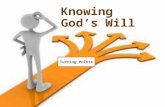 Knowing god’s  will v1