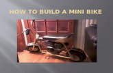 How to build a mini bike