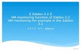 €Zabbix 2.1€‘trial of vm monitoring function of Zabbix 2.2