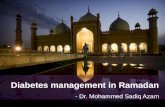 Diabetes management in ramadan