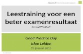 Leestraining voor een beter examenresultaat Gerard Westhoff - Good Practice Day Iclon Leiden 25 januari 2013 © G.Westhoff.