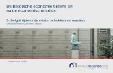 De Belgische economie tijdens en na de economische crisis 3. België tijdens de crisis: schokken en reacties Gepresenteerd door Wim Melyn Departement Studiën.