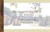 Derdejaarspracticum in India Remco Groeneweg Mark Dumay.