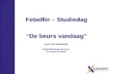 Febelfin – Studiedag “De beurs vandaag” Leen Van Wambeke Retail Marketing Services Euronext Brussels.