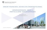 MINOR FINANCIEEL ADVIES EN ONDERSTEUNING VERZEKERINGEN, WEEK 3 PARTICULIERE VERZEKERINGEN W.H. Korthouwer w.h.korthouwer@hva.nl 1.
