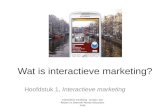 Interactieve marketing - Janssen, Van Reijsen en Zweers© Pearson Education 2010 Wat is interactieve marketing? Hoofdstuk 1, Interactieve marketing.