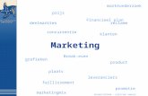 Marketing Marketing Financieel plan product plaats concurrentie klanten prijs leveranciers grafieken marktonderzoek faillissement reclamedeelmarkten promotie.
