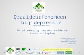 1 ste Vlaamse Onderzoeksdag, Oostende, 1 april 2011 Plaats hierover uw logo De uitwerking van een evidence based actieplan 1 Draaideurfenomeen bij depressie.