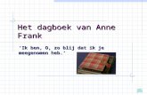 Het dagboek van Anne Frank ‘Ik ben, O, zo blij dat ik je meegenomen heb.’