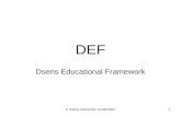 © Dsens Interactive Amsterdam1 DEF Dsens Educational Framework.