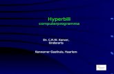 1 Hyperbili computerprogramma Dr. C.R.W. Korver, kinderarts Kennemer Gasthuis, Haarlem