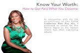 Know Your Worth: How to Get Paid What You Deserve