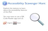 iPad Accessibility Scavenger Hunt