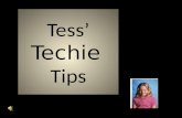 Tess' techie tips