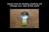 Creativity hint #3 perspective
