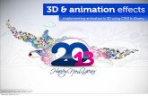 3D & Animation Effects Using CSS3 & jQuery
