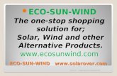 ECO-SUN-WIND Solar Power Presentation