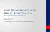 Immigration Incentives for Foreign Entrepreneurs