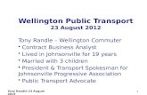 Wellington Public Transport Presentation 23Aug2012