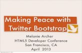 Making Peace with Twitter Bootstrap