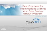 Best Practices for Implementing a Bring Your Own Device (BYOD) Program