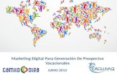 Marketing Digital Para Generación De Prospectos Vacacionales - Camilo Olea - Junio 2013