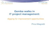 Gemba walks in IT project management by Pina Allegretti