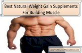 Best Natural Weight Gain Supplements For Building Muscle
