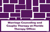 Marriage Counseling and Couples Therapy at Florida Therapy Offices