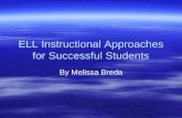 ELL Instructional Programs needed for ELL Teachers