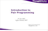 Intro To Pair Programming