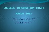College information night