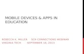 Mobile Devices and Apps in Education