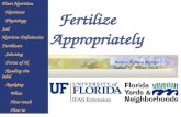 FYN Principle #3 - Fertilize Appropriately