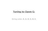Tuning to open g- and Watch over you chords