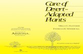 Care of Desert-Adapted Plants - Tucson, University of Arizona