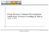 Flash Memory Summit Presentation Solid State Venture Funding ...