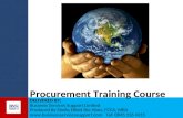Procurement Training Introduction to Procurement Final Version