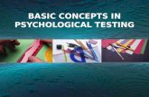 Basic concepts in psychological testing